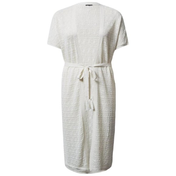 41] TORRID 3X/4X Crochet Sweater Duster w/ Tie NEW 36-46pit 51L cotton/acrylic - Picture 5 of 5